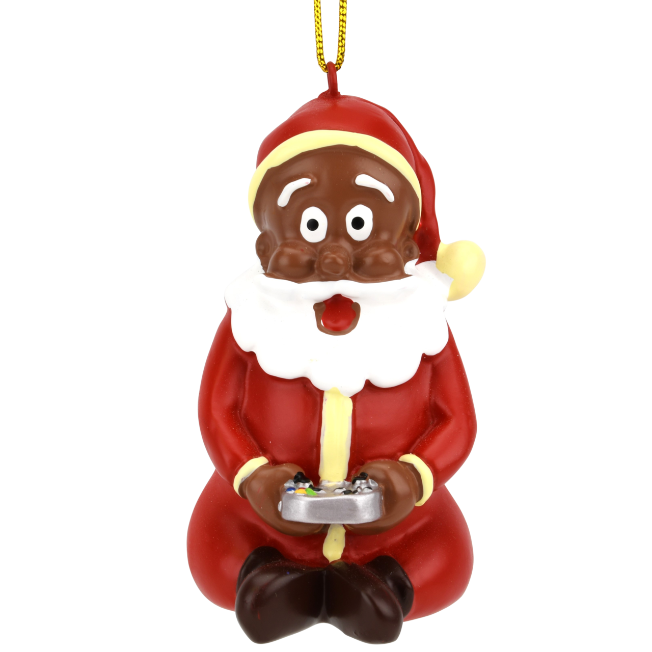 Tree Buddees Gamer Santa Claus Video Gaming Christmas Ornament - Dark Tone